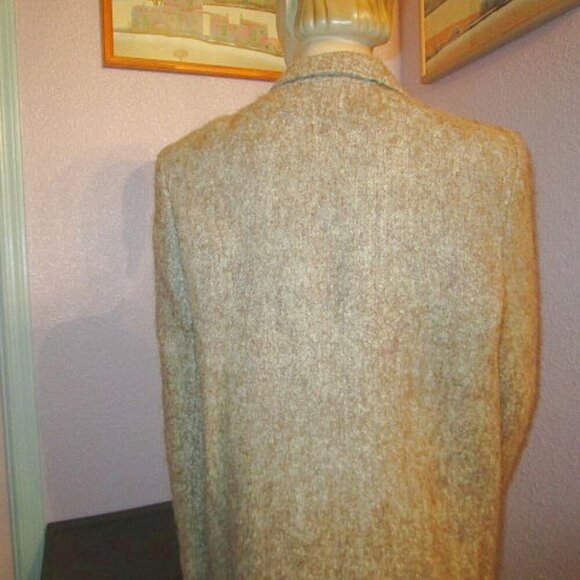 Vtg Helene Sidel Wool Blazer Size 12 Jacket Pockets Union Label Old Money 70s - Picture 10 of 12
